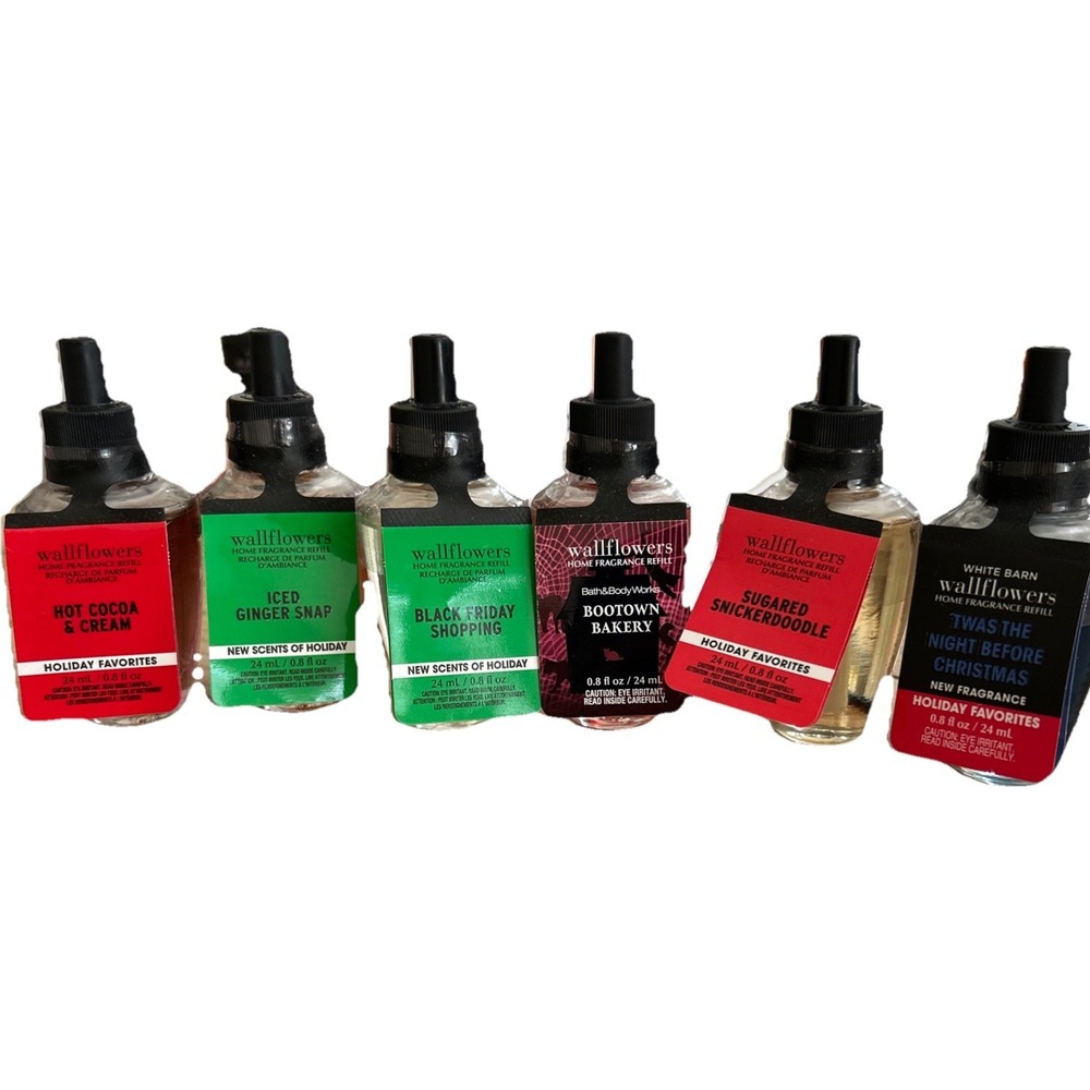 Lot Of 6 Bath &‎ Body Works Wallflowers Refills Seasonal Winter Autumn Holiday - Picture 2 of 3